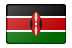 Kenya flag (bevelled)